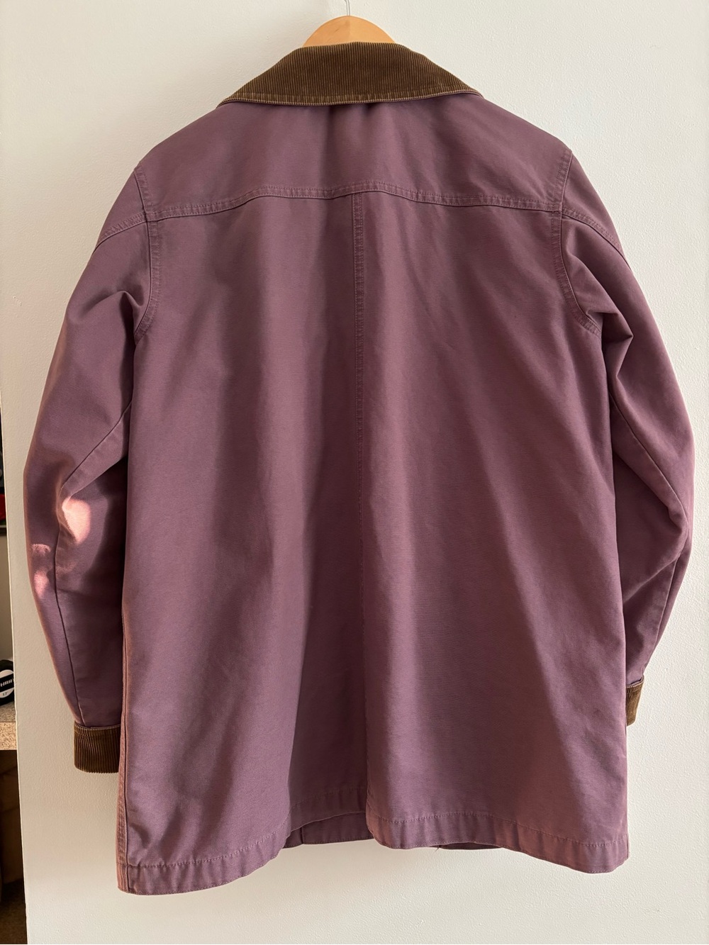 L.L. Bean Vintage Barn Chore Jacket with Brown Corduroy Trim - Picture 3 of 5